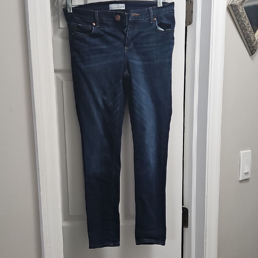 LOFT Dark Blue Skinny Jeans